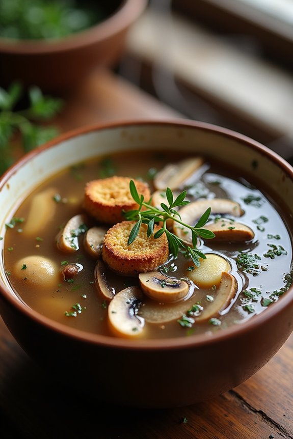 creamy nutrient dense mushroom soup