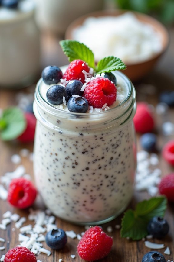 nutritious chia coconut pudding