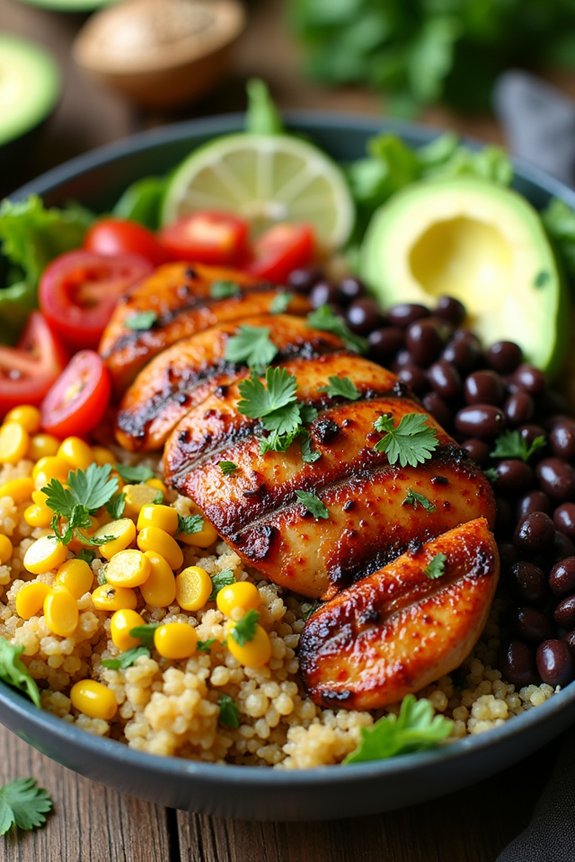 nutritious customizable quinoa bowl
