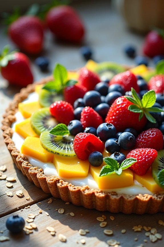 quick healthy fruit tart