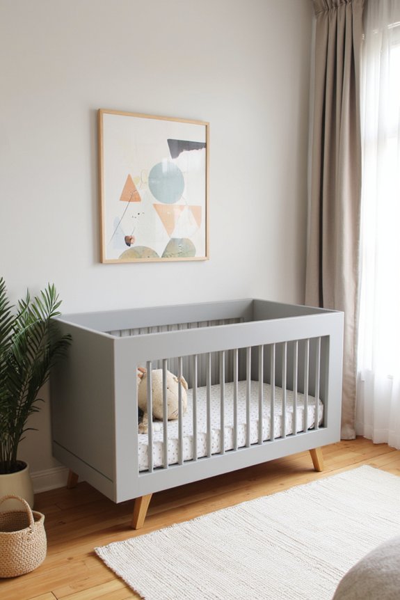 elegant modern crib design