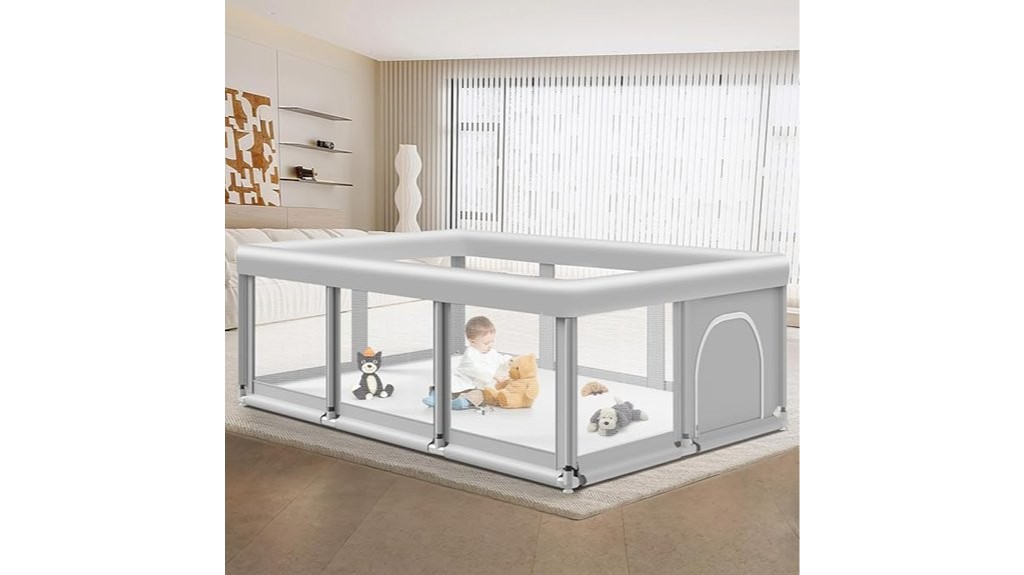 safe and spacious play area