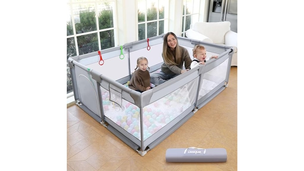 safe play area enclosed