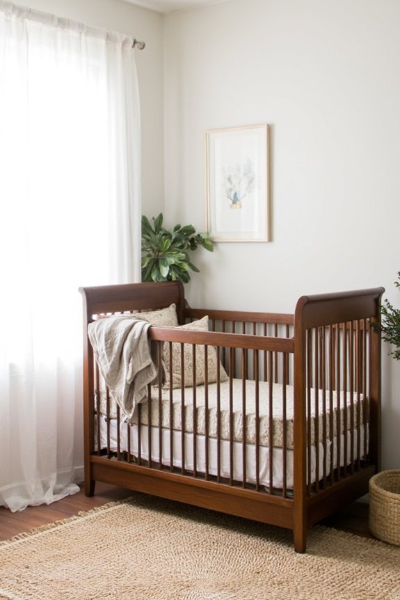 warm walnut nursery aesthetic