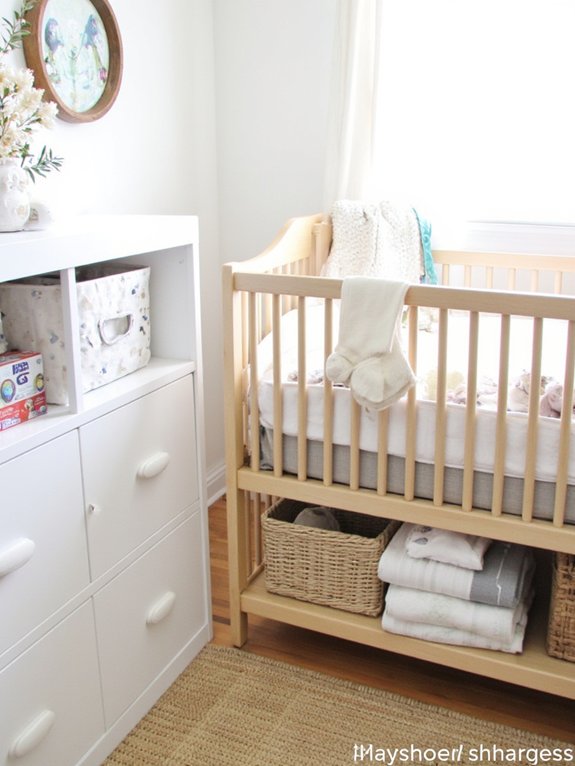 bassinets with organized storage