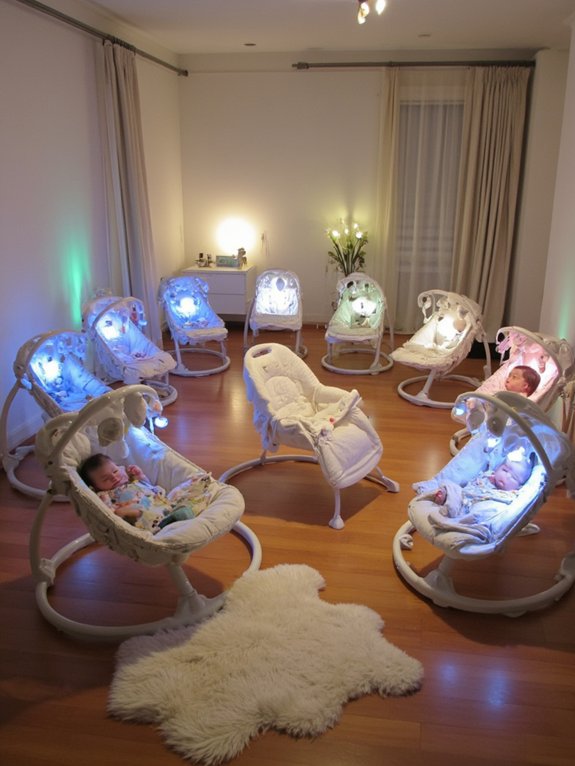 10 Best Baby Swings With Built-In Nightlights. Smart Baby Swings & Bouncers