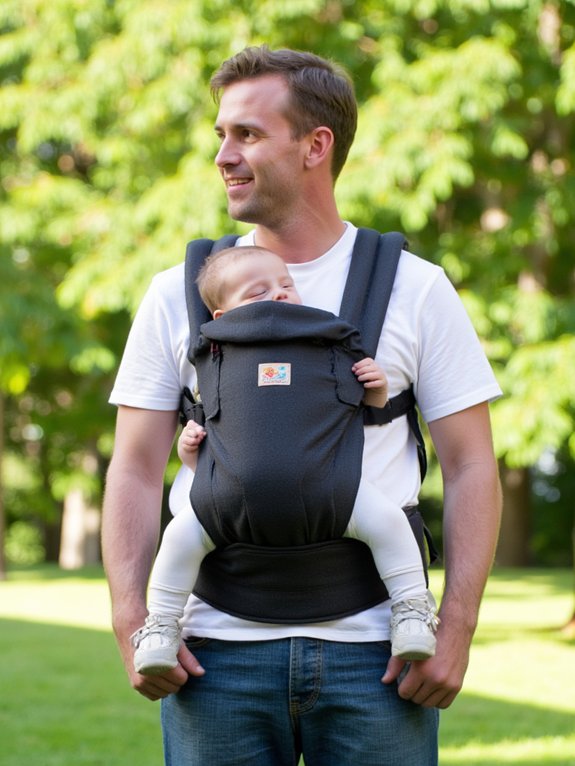 What Baby Carrier Fits Dads With Broad Shoulders?. Baby Carriers