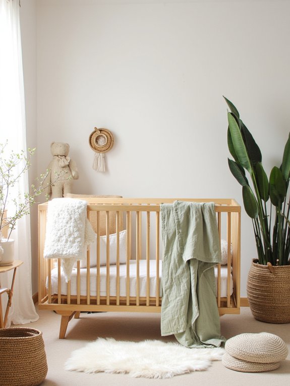 calming gender neutral nursery design