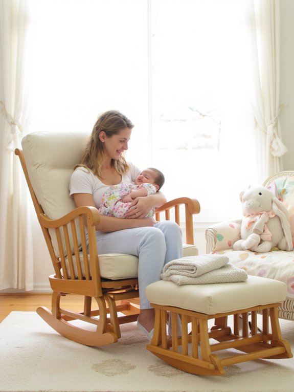 comfortable affordable nursery glider