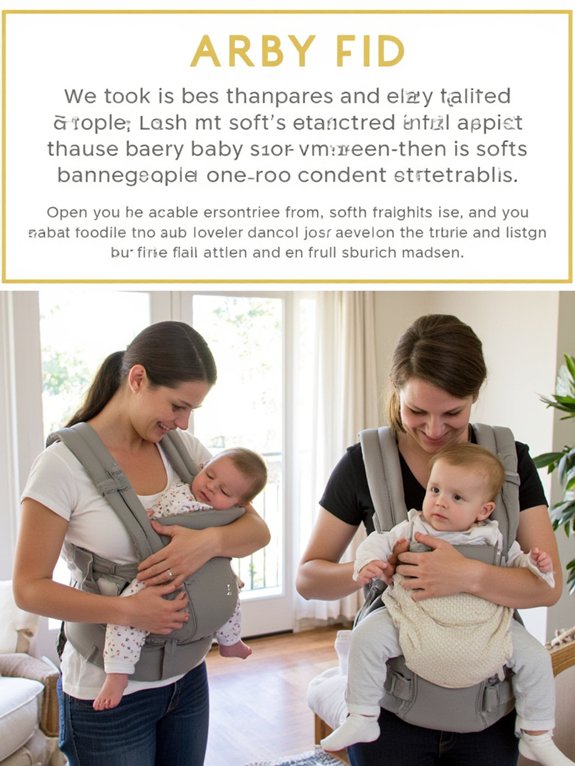 comfortable baby carrier fit