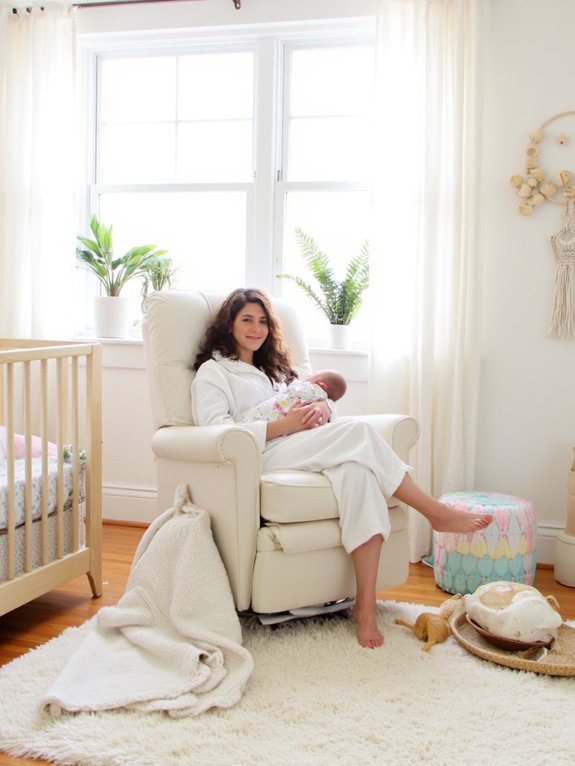 comfortable practical nursery glider