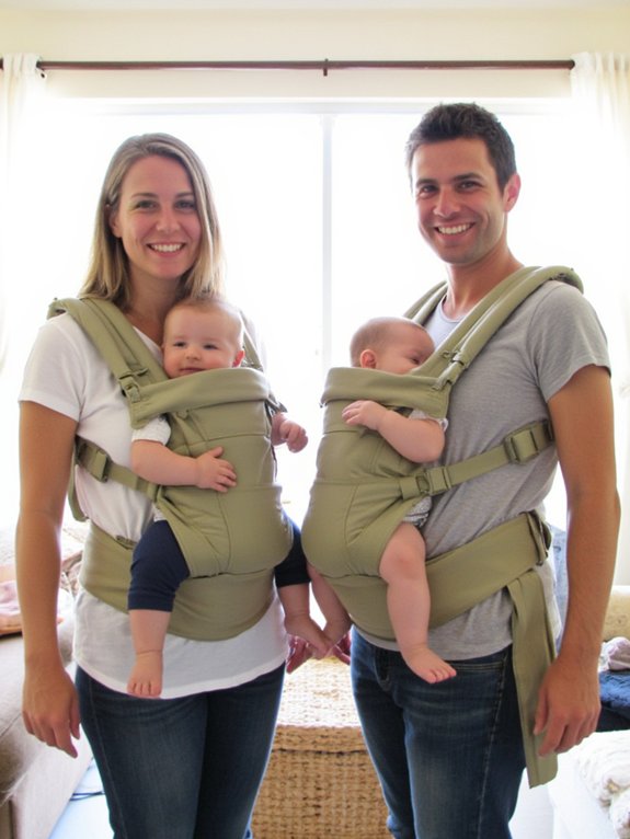 comfortable twin carrier features