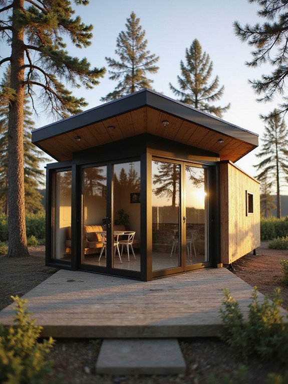 compact foldable door assembly