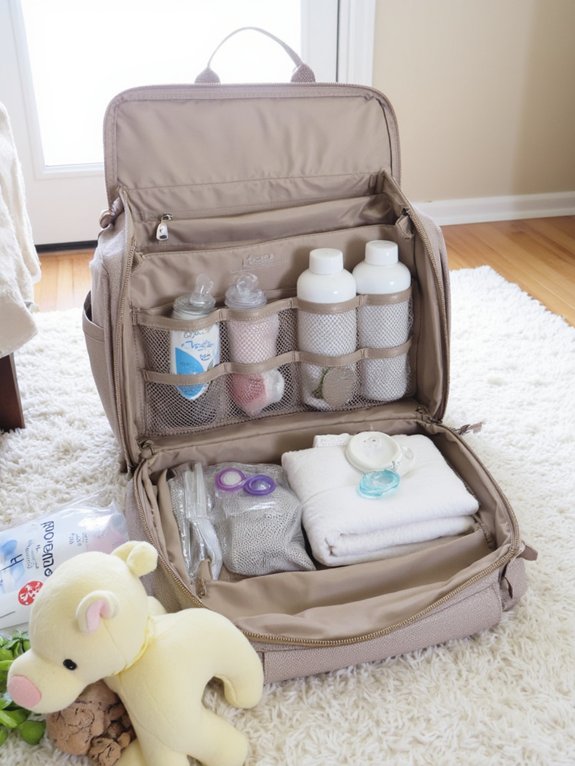 compact stylish functional diaper bag