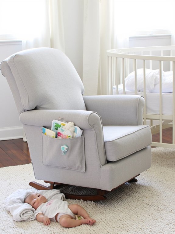 convenient accessible storage pockets