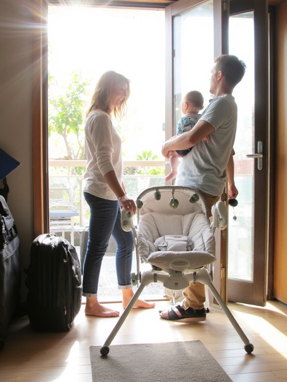 convenient portable baby bouncers