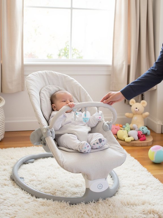customizable soothing baby bouncers