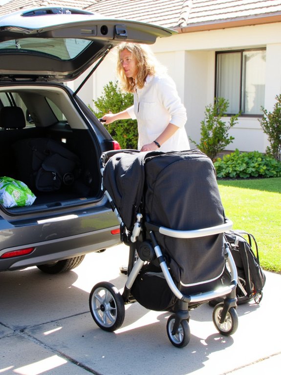 easy folding double stroller benefits