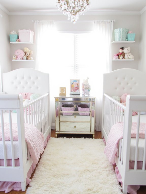 elegant twin baby storage