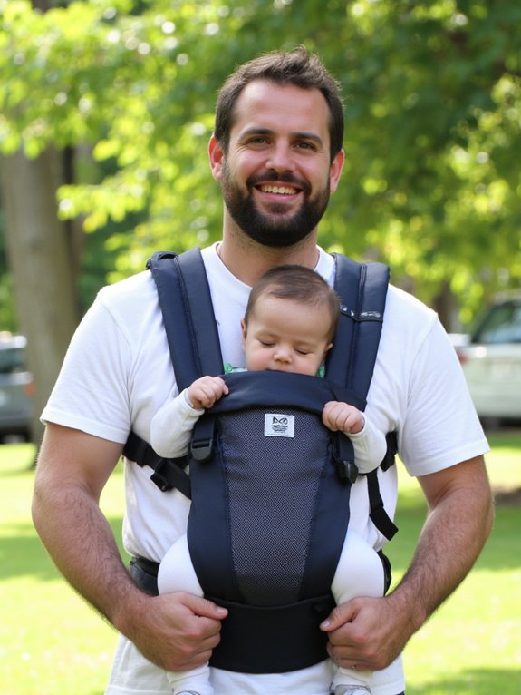 ergonomic baby carrier support