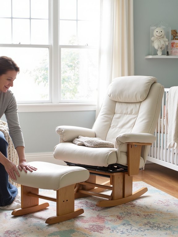 ergonomic nursery glider chairs