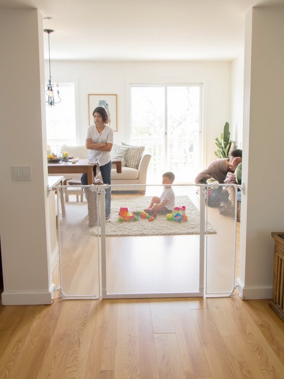 extra wide retractable baby gates