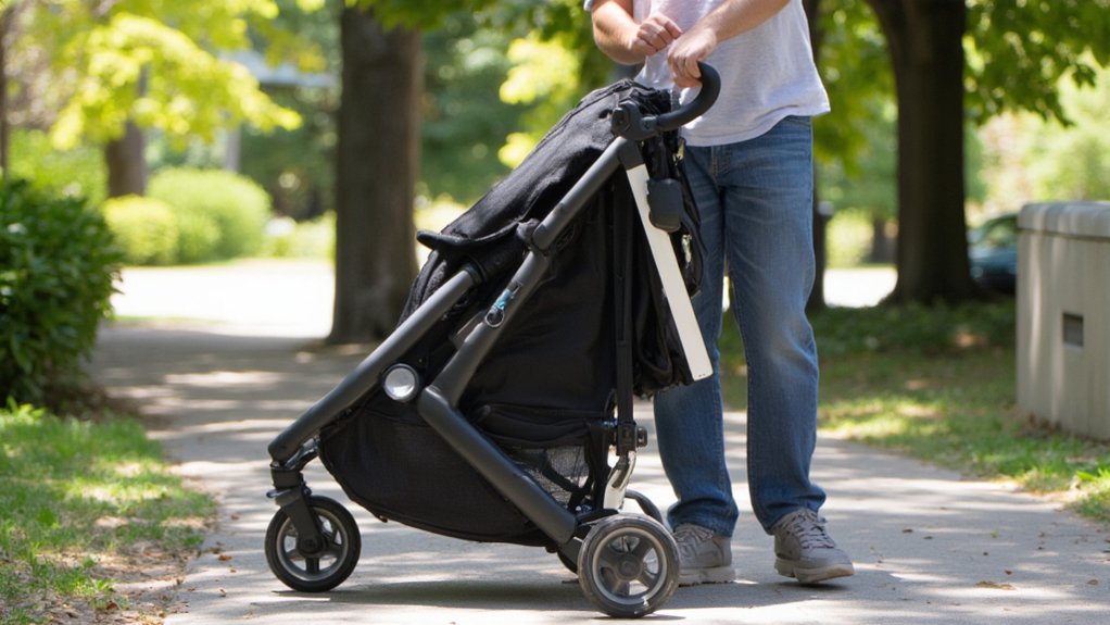 fold stroller with one hand