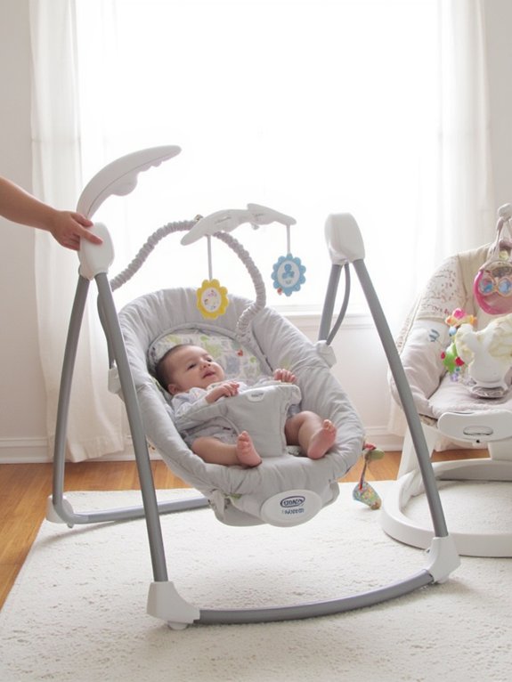 gentle adjustable compact swing