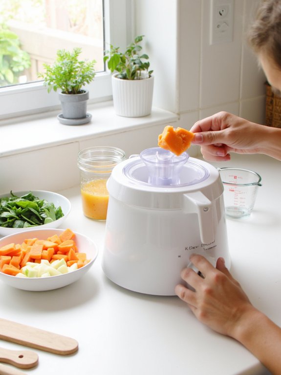 homemade baby food preparation