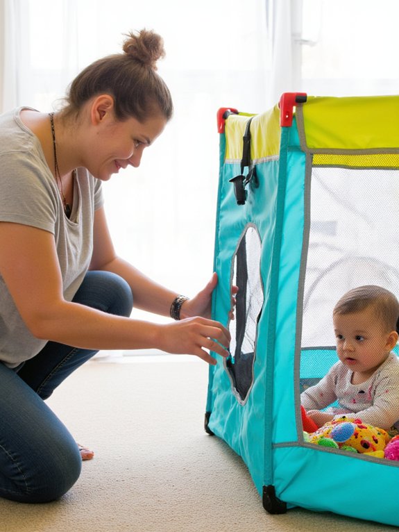 inspect play yard regularly