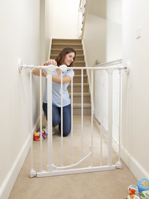 How to Install a Pressure Mounted Baby Gate for Stairs. Baby Gates & Safety Systems