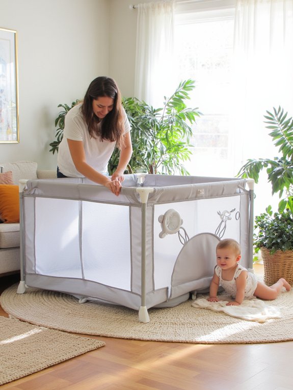 lightweight easy safe playpen