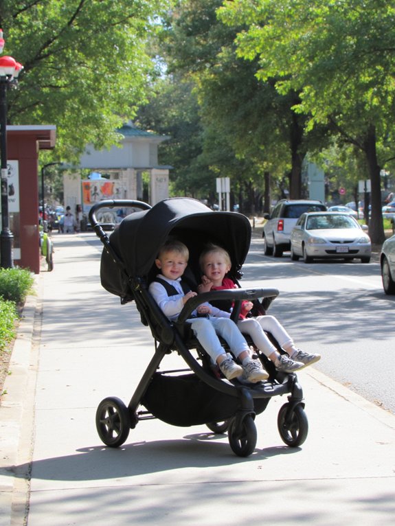 lightweight maneuverable double stroller