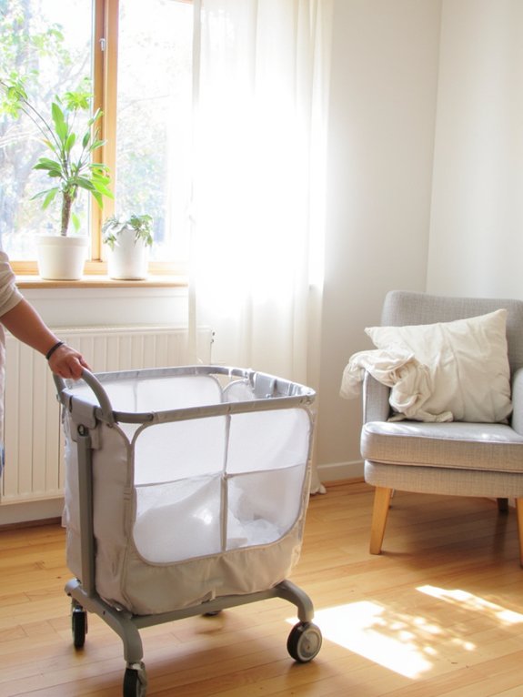 lightweight mobile stable bassinet