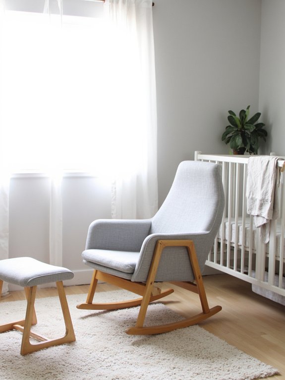 lightweight portable nursery gliders