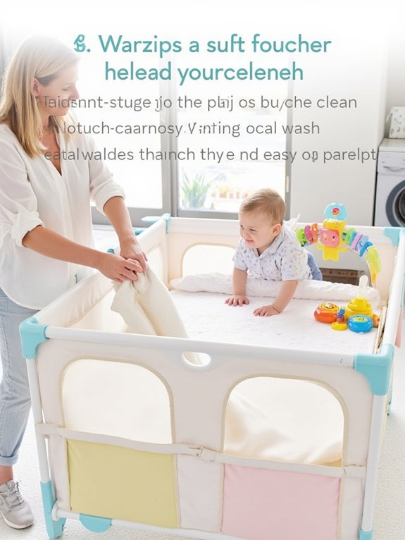 machine washable playpen components