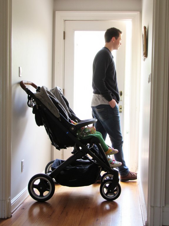 narrow double stroller dimensions