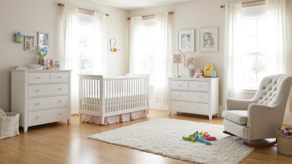 nursery furniture with rocking chair