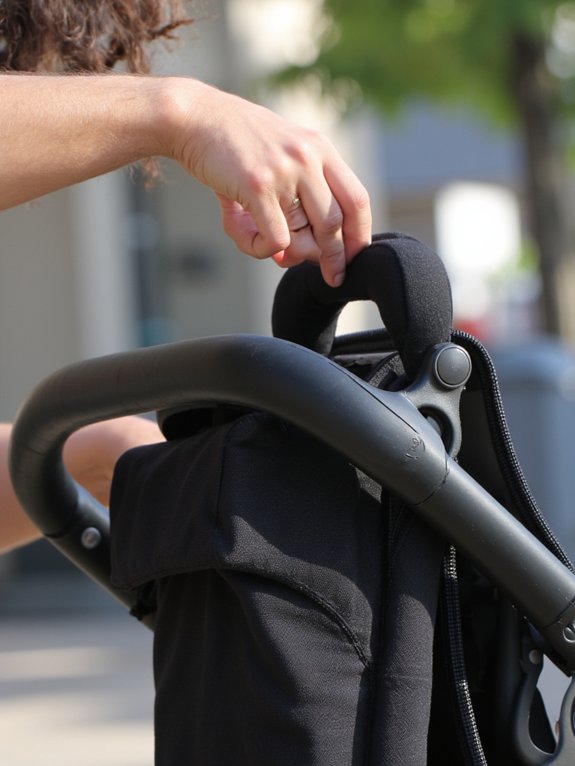 one hand folding strollers convenience