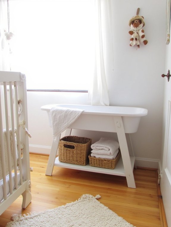 organized bassinet storage solutions