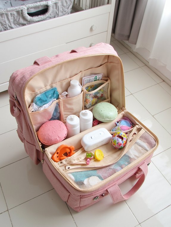 organized diaper bag essentials
