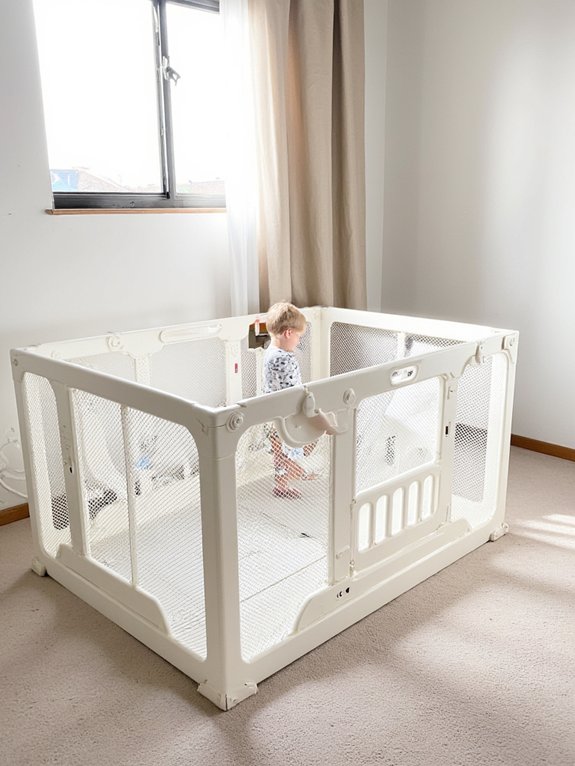 safe playpen dimensions required