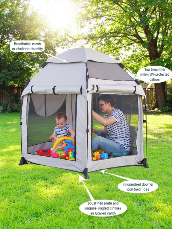 safe portable outdoor playpen