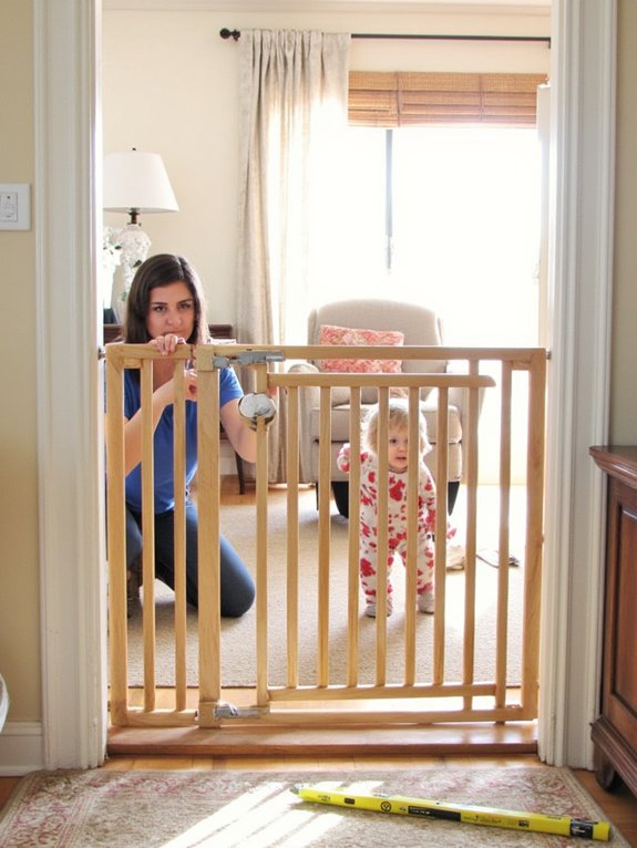 secure baby gate installation