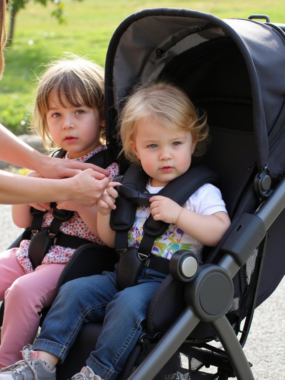 secure children with harnesses