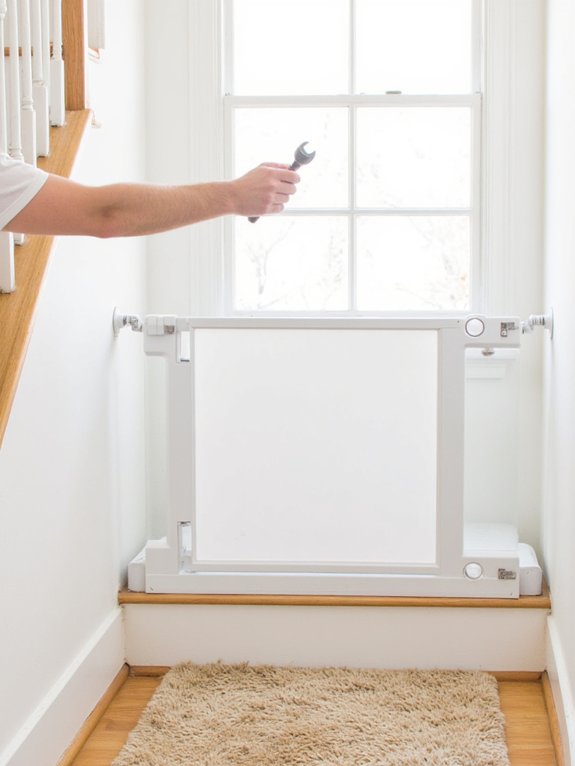 secure stair gates safely