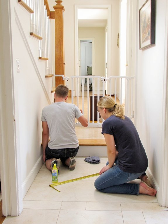 stair area gate preparation