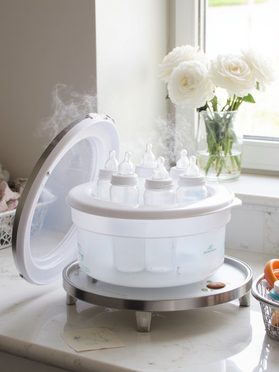 steam sterilization for bottles