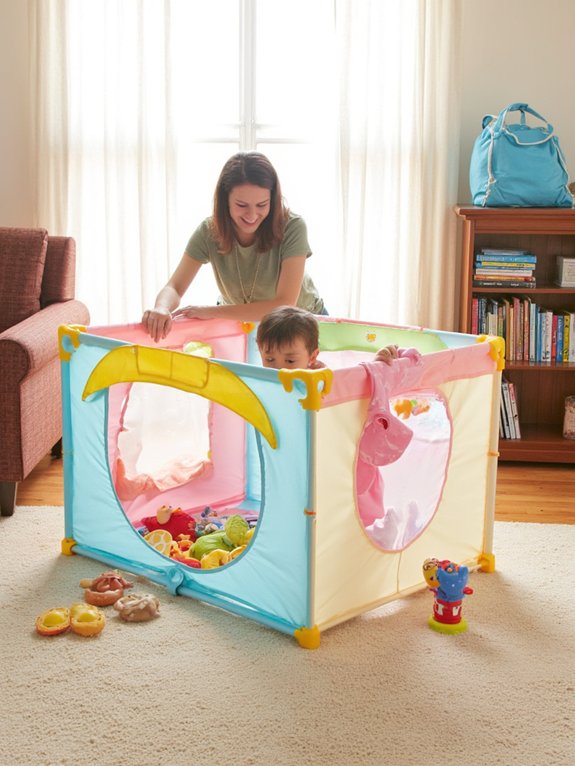 7 Tips for Using a Foldable Toddler Play Yard. Play Yards & Playpens