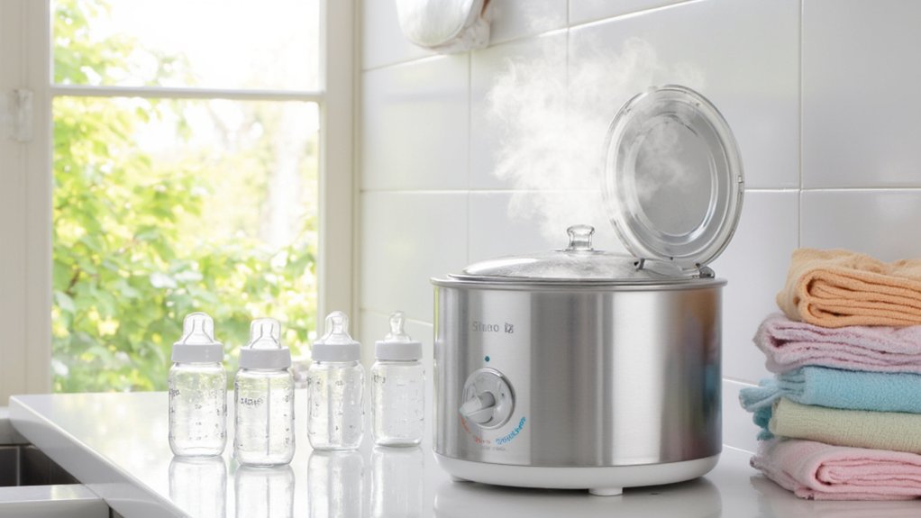 top glass baby bottle sterilizers